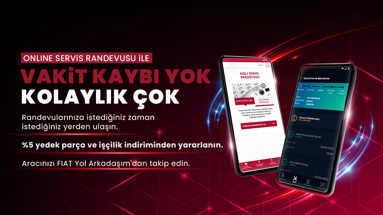 ONLINE SERVİS RANDEVUSU İLE VAKİT KAYBI YOK KOLAYLIK ÇOK